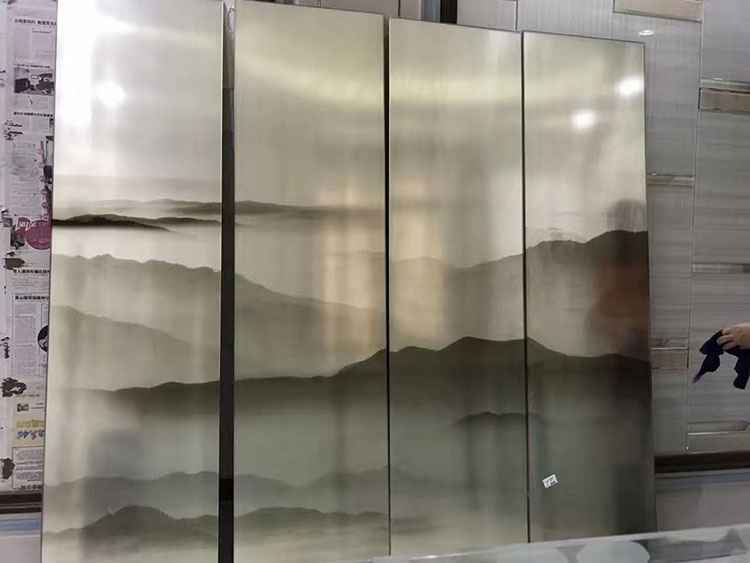 山水画玻璃