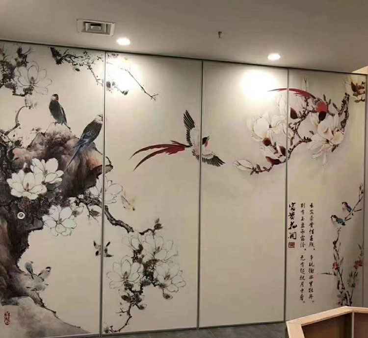 山水画玻璃